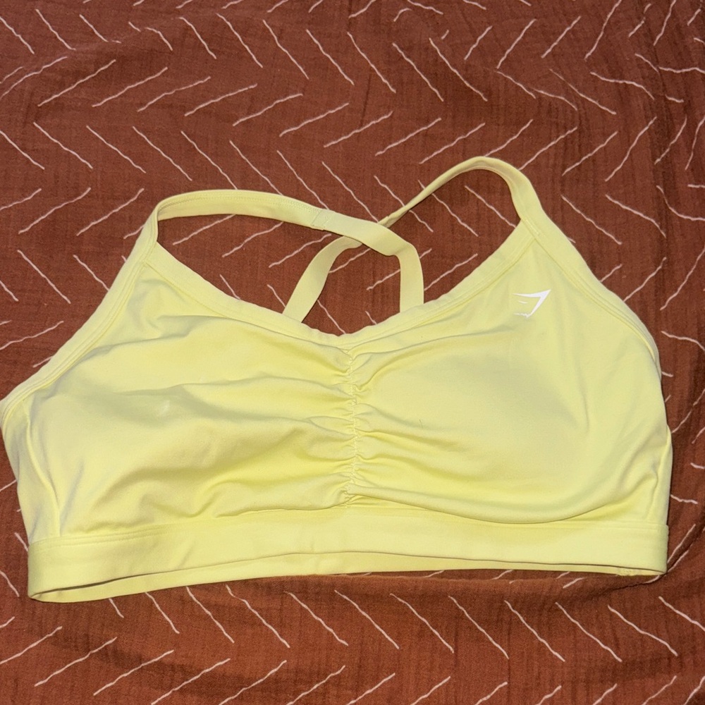 Gymshark Light Yellow Sports Bra